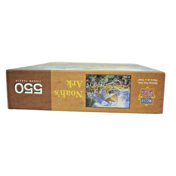 Master Pieces Noah's Ark 550 Piece Jigsaw Puzzle Large Pieces Complete - Picture 8 of 9